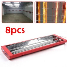 8 Pack 2000W Spray Baking Booth Infrared Paint Curing Light Heating Lamp Heaters picture