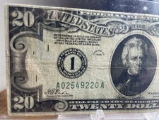 1928 $20 Dollar Bill ((VERY FINE)) ((BOSTON)) ((CIRCULATED)) picture