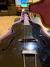 Vintage Gibson L-50 Archtop Acoustic Guitar Black w/ Original Hard Case picture