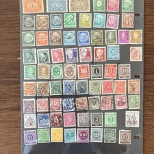Germany Deutsches Reich & Deutsche Post Used Stamps Lot Off Paper, Handstamped picture
