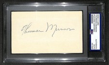 Thurman Munson Signed/Autographed 3x5 Index Card New York Yankees PSA/DNA IXL88 picture