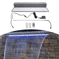 Waterfall Pool Fountain 7 Color Changing & Remote Lighted Waterfall Spillway picture