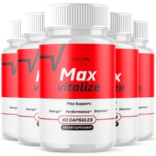 (5 Pack) Max Vitalize Advanced Male Support Supplement MaxVitalize 300 Capsules picture