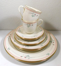 LENOX ROSE MANOR PATTERN 5 PIECE PLACE SETTING SET OF 2 (10 pcs.) MADE IN U.S.A. picture