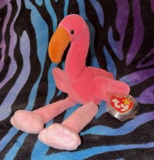 Ty Beanie Babies Pinky the Flamingo Plush Toy picture