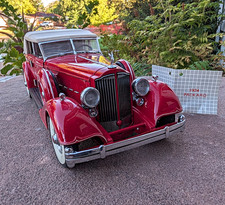 RARE Franklin Mint 1934 Packard 1462 Phaeton 1:24 Diecast Red/Beige  picture