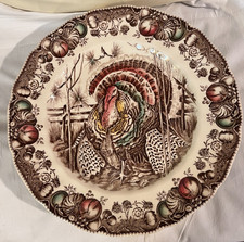 Johnson Bros His Majesty 10-5/8 Dinner Plate Made In England Vintage Turkey picture