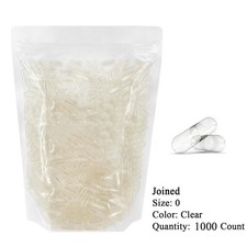 1000 Empty Gelatin Capsules Size 0 Joined Clear Kosher Halal Non-GMO picture