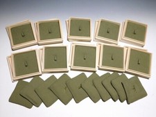 Wooden Tsuba Box & Cushion 10 Pieces Set Made in Japan for Antique Collector picture