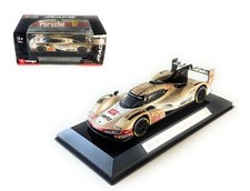 BBURAGO RACE SERIES 1:43 Gold PORSCHE 963 #12 2024 24HR LE MANS HERTZ 38317-1D picture
