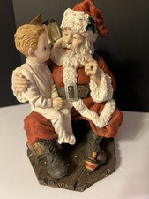 Vtg 1998 Saturday Evening Post Santa Figurine John Leyendecker Edition Boxed CIB picture