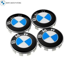Set of 4PCS Emblem Fit For BMW 68mm Wheel Center Hub Caps Logo Badge Rim Hubcaps picture