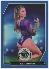 2026 Leaf Metal Women of Sport #73 KJ Johnson 3/5 Prismatic Dark Blue Refractor picture