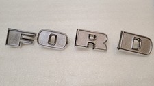 Vintage 1970-73 Ford FOMOCO Tilt Cab Truck  Hood Grille Emblems Letters picture