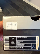 Jordan Air Jordan 12 Retro Flu Game Black/Varsity Red 130690-065 2009 picture