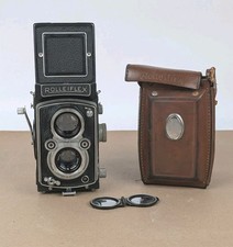 Rolleiflex 3.5 X-Automat Tessar 75mm Lens TLR Film Camera Antique RARE picture