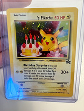 Birthday Pikachu wizards of the coast black star promo picture