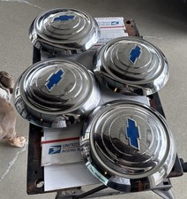 1951 1952 1953 CHEVY CAR BELAIR STYLELINE FLEETLINE HUBCAP CHROME # 51C-1130 picture