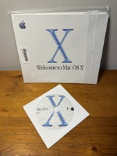 VTG 2001 Apple Mac OS X v10.0.3 Retail Software CD OEM With SEALED Manual See.. picture