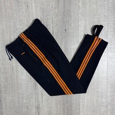 Vintage adidas w.germany by descente trackpants black orange picture