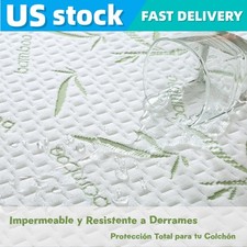 Bamboo Mattress Protector Hypoallergenic & Breathable Waterproof Mattress Cover picture