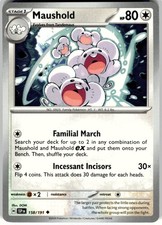 Maushold 158/191 Uncommon Surging Sparks Pokemon Near Mint picture