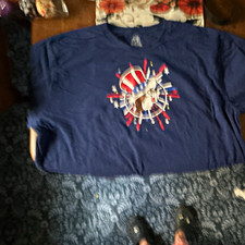 Buc-ee's Men's 2XL Blue Patriotic Buc-ee Graphic Logo T-Shirt picture