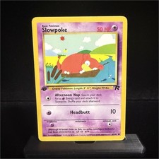 Wizards Team Rocket Slowpoke 1st Edition 67/82 Common 50 HP Unlimited picture