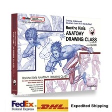 Rockhe Kim's ANATOMY DRAWING CLASS Book Beginners English Edition + Express Ship picture