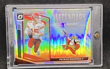Patrick Mahomes RARE LOGO REFRACTOR INVESTMENT CARD PANINI  CHIEFS MVP picture
