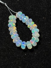 AAA Grade 22 Pcs Natural Ethiopian Opal Beads For Jewelry Making 6-8mm Opal Bead picture
