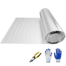 24x96in Aluminum Diamond Plate, Durable Metal Diamond Plate Sheet with Gloves picture