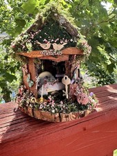 Adorable Small Fairy Garden House Single Fairy House Fully Decorated Fairy House picture
