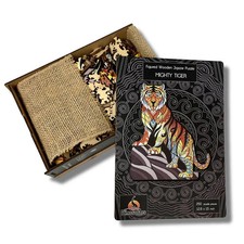 250-Piece Tiger Wooden Jigsaw: Unique Gift for Puzzle Lovers, Family & Adult Fun picture