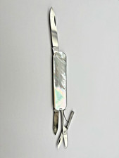 Victorinox Rostfrei Swiss Army Knife Mother of Pearl Pocket Knife Multi Tool Vtg picture