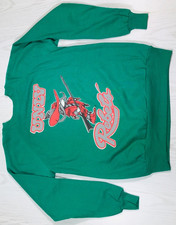 Vintage 90s UNLV Rebels Crewneck Sweatshirt Mens L Green Pannill Cotton Blend picture