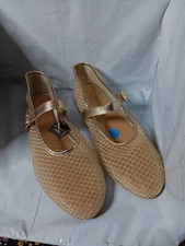 Ophelia Roe Margot Gold Woman's slip on shoes memory foam  comfortable Size 11 M picture