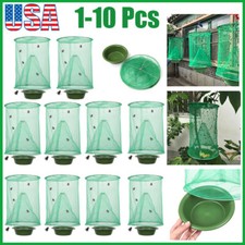 1-10X  Reusable The Ranch Fly Trap Fly Catcher Killer Cage Net Trap Pest Bug Cat picture