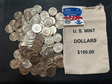 2026 US Donald Trump Dollar Uncirculated Lot of 100 w/ Bag Searched NO PRIVY picture