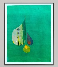 Original Mixed Media Collage on 11x14 inch Art Paper. 'Abstract Still Life' picture