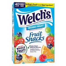 Welch's Fruit Snacks,Mixed Fruit, 40 Count ,0.8oz Snack ,Gluten Free picture
