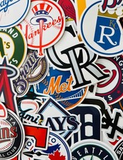 30pcs MLB Baseball Stickers - All 30 Teams Logo - Waterproof Vinyl Stickers picture