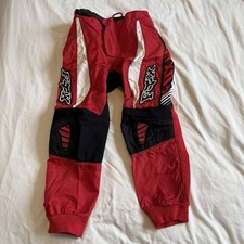 Fox Racing 180 Kids Motocross Riding Pants Red Black Youth Size 10/26 picture