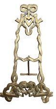 Vintage Lenwile Ardalt Art Ware Brass Hearts And Bows Display Easel picture