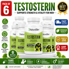 6 Pack NaturalSlim Testosterin Men's Multivitamins Testosterone Booster 180 Caps picture