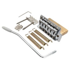 Musiclily Pro Chrome 52.5mm Modern Tremolo Bridge Brass Block For Squier Guitar picture