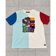 Hudson Outerwear Mens 2X T-Shirt Colorblock Hip Hop Chenille Patch Boombox Tee picture