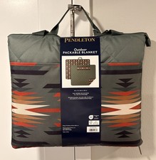 Pendleton Outdoor Packable Blanket Green 60” x 72” Picnic Camping Beach Tailgate picture