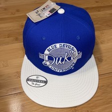 The Game Duke Blue Devils Circle Logo Retro VTG Script Snapback Hat Cap NCAA picture