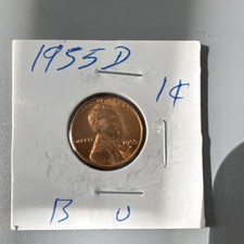 1955-D RARE Red Excellent Condition picture